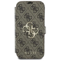 Guess 4G Metal Logo iPhone 16 Pro Max Case - Brown