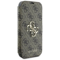 Guess 4G Metal Logo iPhone 16 Pro Max Case - Brown
