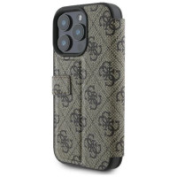 Guess 4G Metal Logo iPhone 16 Pro Max Case - Brown