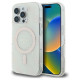 Guess IML 4G Background MagSafe iPhone 16 Pro Case - White