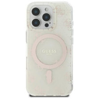 Guess IML 4G Background MagSafe iPhone 16 Pro Case - White