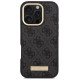 Guess 4G Logo Plate MagSafe Case for iPhone 16 Pro - Black