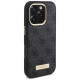 Guess 4G Logo Plate MagSafe Case for iPhone 16 Pro - Black