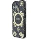 Guess IML Peony On 4G Background MagSafe case for iPhone 16 - black