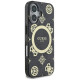 Guess IML Peony On 4G Background MagSafe case for iPhone 16 - black