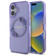 Guess IML Flowers Wreath MagSafe iPhone 16 Case - Purple