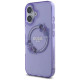 Guess IML Flowers Wreath MagSafe iPhone 16 Case - Purple