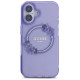 Guess IML Flowers Wreath MagSafe iPhone 16 Case - Purple