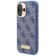 Guess 4G Logo Plate MagSafe iPhone 16 Case - Blue