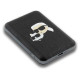 Karl Lagerfeld Powerbank inductive KLPB5FPGKSKCHK 16W 5000mAh black/black Karl&Choupette Head Pin MagSafe