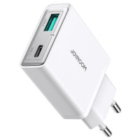Joyroom JR-TCF14 20W USB-A USB-C Super Slim Wall Charger - White