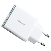 Joyroom JR-TCF14 20W USB-A USB-C Super Slim Wall Charger - White