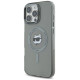 Karl Lagerfeld IML Metal Choupette Head MagSafe Case for iPhone 16 Pro Max - Black