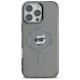 Karl Lagerfeld IML Metal Choupette Head MagSafe Case for iPhone 16 Pro Max - Black