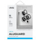 Uniq Optix Aluminum Camera Lens Protector iPhone 16 Pro 6.3" / 16 Pro Max 6.9" sterling silver camera lens glass with applicator
