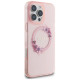 Guess IML Flowers Wreath MagSafe iPhone 16 Pro Max Case - Pink