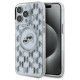 Karl Lagerfeld IML Monogram Karl & Choupette Head MagSafe iPhone 15 Pro Case - Clear