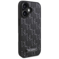 Karl Lagerfeld Hot Stamp Magsafe iPhone 16 Plus Case - Black
