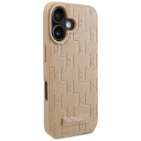 Karl Lagerfeld Hot Stamp Magsafe iPhone 16 Case - Beige
