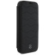 Mercedes MB Waves Leather Case for iPhone 16 Pro Max - Black