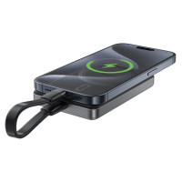 Acefast Powerbank Acefast M12-10000 PD20W ultra-slim, MagSafe compatible - black