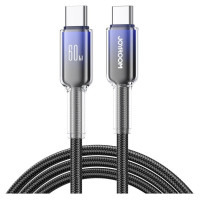 Joyroom S-A42 Crystal-Clear Series 60W USB-C - USB-C cable 1.2m - black