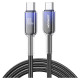 Joyroom S-A42 Crystal-Clear Series 60W USB-C - USB-C cable 1.2m - black