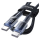 Joyroom S-A42 Crystal-Clear Series 60W USB-C - USB-C cable 1.2m - black