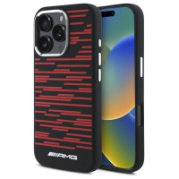Mercedes AMG Silicone Graphics MagSafe case for iPhone 16 Pro - black