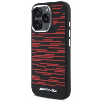 Mercedes AMG Silicone Graphics MagSafe case for iPhone 16 Pro - black