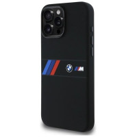 BMW Silicone Middle Stripe MagSafe Case for iPhone 16 Pro Max - Black
