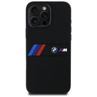 BMW Silicone Middle Stripe MagSafe Case for iPhone 16 Pro Max - Black