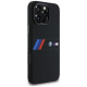 BMW Silicone Middle Stripe MagSafe Case for iPhone 16 Pro Max - Black