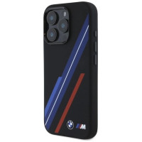 BMW Silicone Random Lines MagSafe Case for iPhone 16 Pro Max - Black