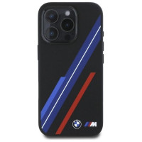 BMW Silicone Random Lines MagSafe Case for iPhone 16 Pro Max - Black