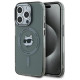 Karl Lagerfeld KLHMP15LHLSCHK iPhone 15 Pro 6.1" black/black hardcase IML Metal Choupette Head MagSafe