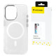 Wozinsky Glitter Case with Mag Safe for Samsung Galaxy S25 - Clear with Glitter