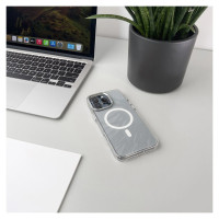 Wozinsky Glitter Case with Mag Safe for Samsung Galaxy S25 - Clear with Glitter