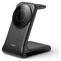 Joyroom JR-W15 Wireless Charger 3 in 1 Charging Station with MagSafe - Black