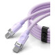 Orico CDX 60W 3A Power Delivery USB-C - USB-C 1m Cable - Purple