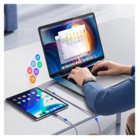 Orico CDX 60W 3A Power Delivery USB-C - USB-C 1m Cable - Purple