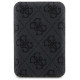 Guess Powerbank inductive 15W GUPB5FP4EMGK 5000mAh black/black 4G Leather Metal Logo MagSafe