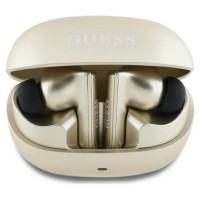 Guess Bluetooth headphones GUTWST88MCTGD TWS + docking station gold/gold Capsule Printed Logo