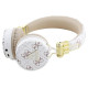 Guess Bluetooth ENC GUBH70E4PTMH on-ear headphones white 4G Triangle Round Shape