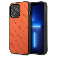 Karl Lagerfeld Perforated Allover iPhone 13 Pro Max 6.7" Case - Orange
