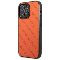Karl Lagerfeld Perforated Allover iPhone 13 Pro Max 6.7" Case - Orange