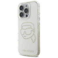 Karl Lagerfeld KLHCP16XHKHDCELT iPhone 16 Pro Max 6.9" transparent hardcase IML Rhinestones Karl Head