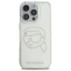 Karl Lagerfeld KLHCP16XHKHDCELT iPhone 16 Pro Max 6.9" transparent hardcase IML Rhinestones Karl Head