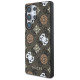 Guess 4G Printed Colored Peony Pattern MagSafe Case for Samsung Galaxy S25 Ultra Brown
