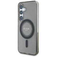 Guess Rhinestones Printed Classic Logo MagSafe Samsung Galaxy S25 case black
